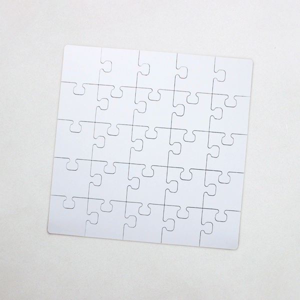 Blank Puzzle For Kids To Color